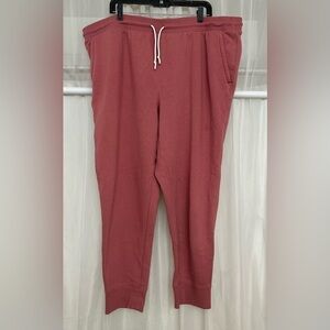 XXL All In Motion Pink/blush sweat pants with functioning drawstring & pockets